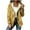 Plaid Jackets-Yellow, variant on Gamivast Plaid Jackets for Women Trendy Hooded Button up Coat Lightweight Long Sleeve Casual Shacket Jacket Holiday Travel Outerwear with Chest Pocket