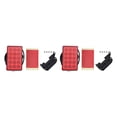 thumbnail image 2 of maskred Car Rear Diffuser Spoiler LED Brake Lights Bumper Cover Lamp For For For Universal Car Red White Black No.02 2Set, 2 of 6
