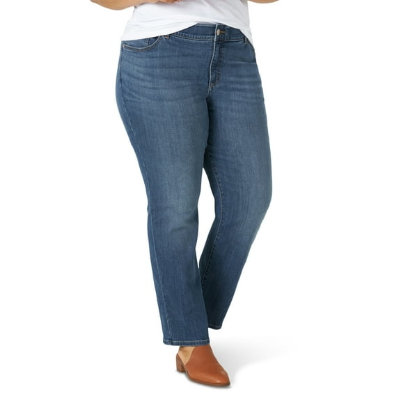 Lee Women's Plus Flex Motion Straight Leg Jean