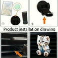thumbnail image 3 of PATLOLLAV 1 Pcs Car Air Freshener Creative 2D Flat Acrylic Cute Cat Car Diffuser Air Conditioner Outlet Clip Car Accerssor for Air Conditioner Outlet Air Freshener Vent Clip Car Perfume Decoration, 3 of 5