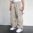 thumbnail image 7 of Quotay Kids Cargo Pants with Multiple Pockets for Boys and Girls Outdoor Casual Play Everyday Comfortable Trousers for Boys 5-14 Years Beige,14-15 Years, 7 of 7