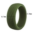 thumbnail image 3 of Qarigey Anillo de boda de silicona para hombre, 5 uds., bandas de boda con textura de corteza, anillos para atletas, entrenamiento Ropa, zapatos y accesorios Miscelánea Numero 3, 3 of 6