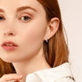 thumbnail image 3 of Lancharmed Silver Plated Women's Earrings,Crossed Zirconia Earring Gifts for Sister, 3 of 7