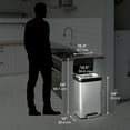 thumbnail image 7 of iTouchless SoftStep EXP 13.2 Gallon Step Pedal Trash Can with AbsorbX Odor Filter, Stainless Steel with Durable Plastic Lid, 50 Liter Garbage Bin for Kitchen, Home, Office, Business, 7 of 7