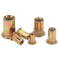 thumbnail image 1 of Flat Head Threaded Insert Nuts,165Pcs Flat Head Threaded Rivet Nuts Carbon Steel Rivet Nut Exceptional Value, 1 of 14