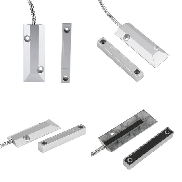 Contact, Door Window Contact Wired Sensor Detector Switch For Home Garage Alarm Security Sliding Door Window Kitchen Cupboard Closure Closet