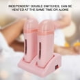 thumbnail image 3 of FAGINEY Chauffe-Cire Professionnel Double Chauffe-Cire Machine à Cire Rose, 3 of 8