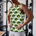 thumbnail image 5 of KLL Cute Broccoli Print Men's Muscle Gym Workout Stringer Tank Tops Bodybuilding Fitness T-Shirts Tank Tops Men-4X-Large, 5 of 7