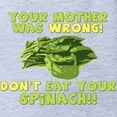thumbnail image 2 of CafePress - Spinach - Cute Infant Baby Football Bodysuit, 2 of 3