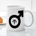 thumbnail image 3 of CafePress - Male Nurse Symbol - 11 oz Ceramic Mug - Novelty Coffee Tea Cup, 3 of 4