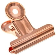 Rose Gold Bulldog Paper Clips, Coideal 10 Pack 2 inch Stainless Steel Large Metal Binder/Hinge Clips Clamps