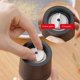 thumbnail image 1 of Salt And Pepper Mill,2pcs Adjustable Grind Size Brushed Stainless Steel And Glass Grinders, Black, 1 of 2