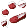 thumbnail image 6 of Chenyee Loafers for Women Comfortable Leather Slip on Work Flat Shoes Dressy Casual Walking Shoes, 6 of 7