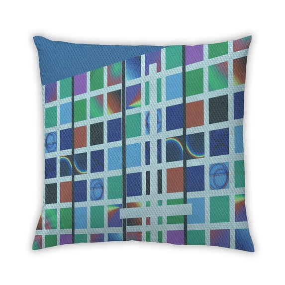 Ahgly Company Indoor Square Contemporary Throw Pillow, 18 inch by 18 inch