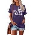 thumbnail image 1 of Hauts Mama Bear pour Femmes Manches Longues Chandail Décontracté Chandails en Molleton, 1 of 4