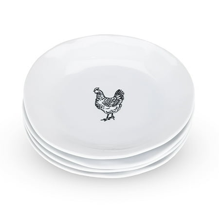 - Rustic Farmhouse:Farmstead Ceramic Appetizer Plates