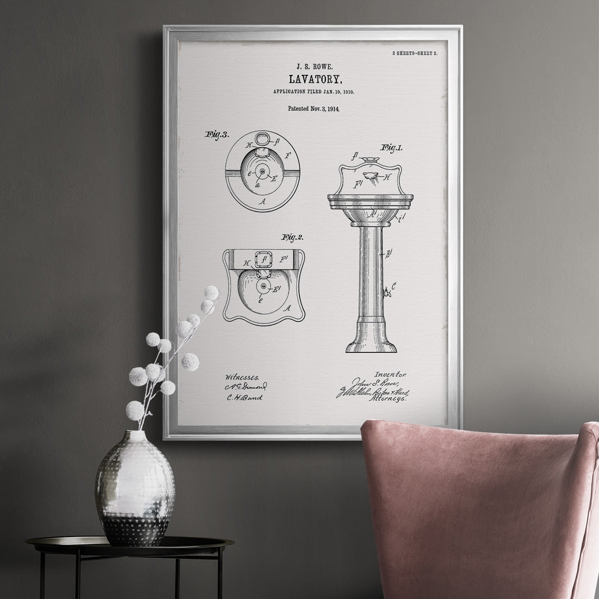 Vintage Sink I Premium Classic Framed Print - Ready to Hang
