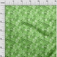 thumbnail image 3 of oneOone Rayon Green Fabric Kids Floral Craft Projects Decor Fabric Printed By The Yard 56 Inch Wide, 3 of 4