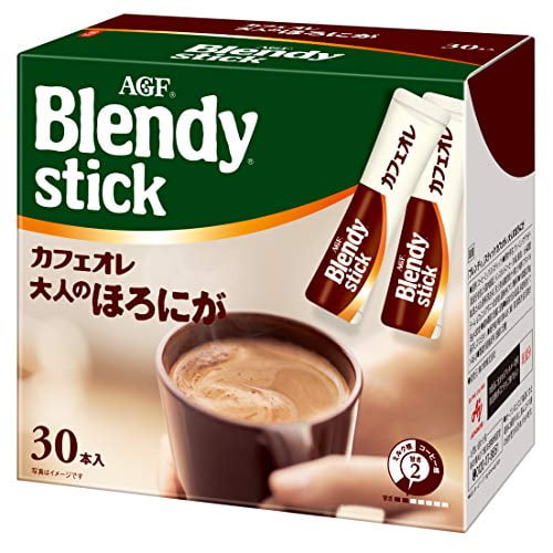 Blendy Stick Cafe Au Lait Slightly Bitter Taste 0.42oz X 30pcs