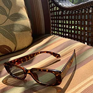 Vintage Gitano‎ Tortoiseshell Rectangular Sunglasses Brown Retro 80s 90s Taiwan Vintage Gitano Tortoiseshell Rectangular Sunglasses Brown  main image 4