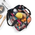 thumbnail image 5 of Kdxio Vibrant Street Art Portrait Print Insulated Lunch Bag,Reusable Tote Lunch Box for Women Men,Leakproof Cooler Lunch Bags for Work Office Travel Picnic, 5 of 6
