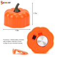 thumbnail image 4 of Spencer 12 Pack Halloween LED Pumpkin Lights, Pumpkin Tea Lights Battery Operated Jack O’ Lanterns for Halloween Decoration (Pumpkin), 4 of 8