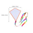 thumbnail image 2 of 3 Sets DIY Coloring Kite Easy to Fly Kite Blank Long Tail Kites with Swivel Line, 2 of 8