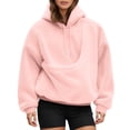 thumbnail image 5 of Xijirk Women Pet Carrier Hoodie Soft Fuzzy Fleece Diagonal Pet Carry Pouch Drawstring Hood Oversized Fit for Pet Lovers Everyday Loungewear and Home Pet Cuddle Moments,M, 5 of 6