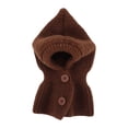 thumbnail image 2 of Orejeras para perros, gorros tejidos para perros, accesorios para la cabeza de Cosplay, calentador de cuello y orejas Marrón, 2 of 8