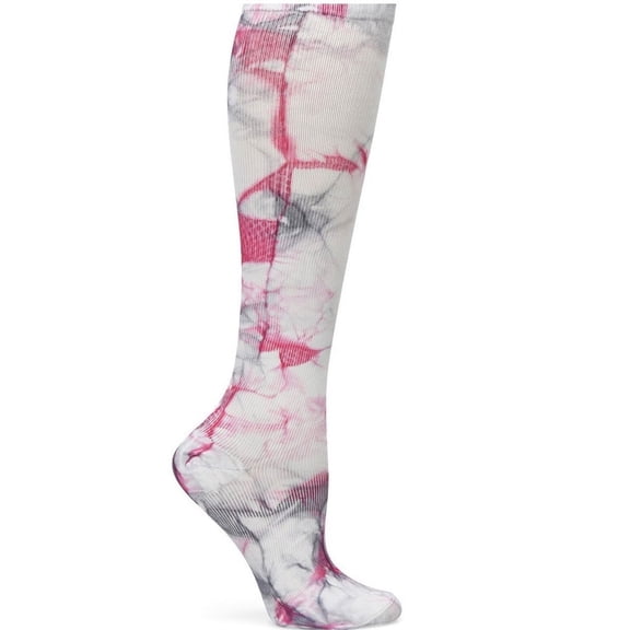 Nurse Mates Compresión Socks Becerro Regular hasta 17 Color: Rosa/gris, Tamaño: OS
