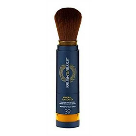 powder spf sunscreen brush mineral spectrum block broad