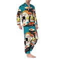 thumbnail image 2 of Sikiie I Love Sushi Mens Pajama Set, Soft Warm Long Sleeve Sleepwear, Cozy Button-Down Pjs for Men-Large, 2 of 7