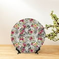 thumbnail image 6 of Sikiie Roses Mixed Zebra Bone China Decorative Plate Personality Ceramic Dinner Plate Crafts Decorative Ceramic Decorative Plate -8in, 6 of 6