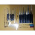 thumbnail image 1 of Locksmith Tension Wrench Tool , Broken Key Extractor Tools With Transparent Practice Pick Lock Combination, 1 of 1