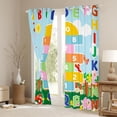 thumbnail image 3 of Manfei Kids Numebr Game Black Out Curtains,Kawaii Daisy Flowers Curtains Pack of 2 (42x63 Each),Rainbow 26 Letters Alphabet Bedroom Curtains For Girls Kids,Microfiber Bedroom Decor, 3 of 6