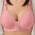 thumbnail image 2 of POIUYTR Women's Plus Size Side Support Bra - Front Hook Wireless Bra Breathable Cups for All-Day Comfort & Lift, 2 of 4