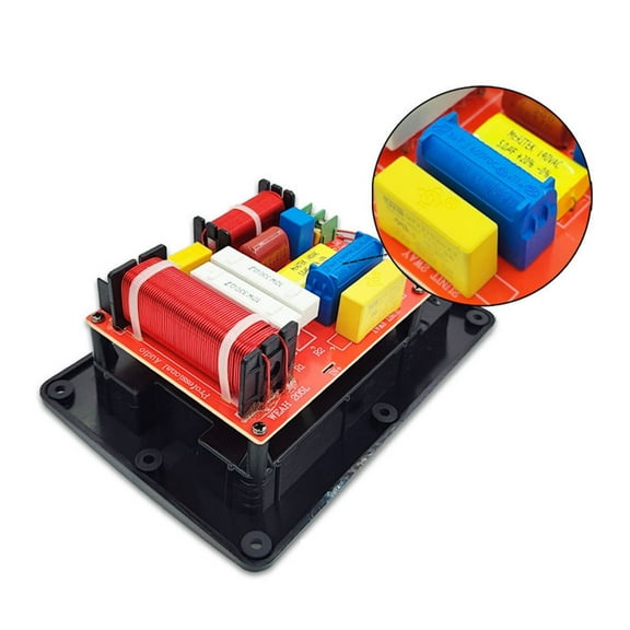 High and Low Two way Crossover 280W 2Way 2Unit Speaker Frequency Divider Adjustable Crossover