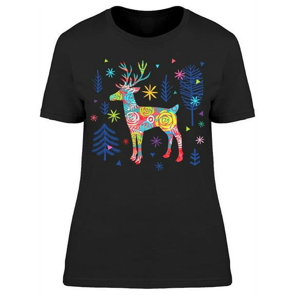 New Year Forest Landscape T-Shirt Women -Image by Shutterstock, Female Medium