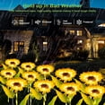 thumbnail image 4 of Qoosea Solar Lights Outdoor Waterproof, LED Solar Sunflower Lights, Artificial Solar Garden Flower Lights for Pathway Walkway Patio Yard Lawn Flowerbed Decorative 4 pack, 4 of 8