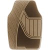 Goodyear 4pc Premium Carpet/Rubber Floor Mats, Tan