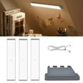 thumbnail image 6 of Under Cabinet Lights with Charging Station, 30LEDs Dimmer Rechargeable Motion Sensor Closet Light with Remote, Wireless Stick-Anywhere Night Safe Light Bar for Camping Wardrobe,Stairs,Kitchen,Hallway, 6 of 11