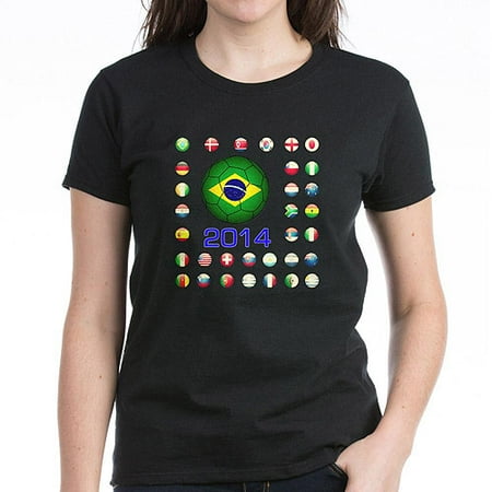 CafePress Womens Brazil 2014 World Cup Soccer T-Shirt