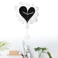 thumbnail image 6 of CarpNettore Acrylic Wall Clock with Arabic Numerals, Silent Movement, Heart Shape Decorative Silver, 6 of 9