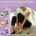 thumbnail image 3 of Daily Mix Store Portable Double Foot Massage Roller (Cat Paw Design) - 3 Massage Techniques for Plantar Fasciitis Pain Relief, Tight Muscles & Circulation, Reflexology Tool for Home, Office, Travel, 3 of 9