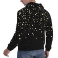 thumbnail image 6 of Naloa Star Silver Glitter Men's Casual Hooded Collar Drawstring Hoodies Pullover Sweatshirts Casual Long Sleeve Shirts-XX-Large, 6 of 7