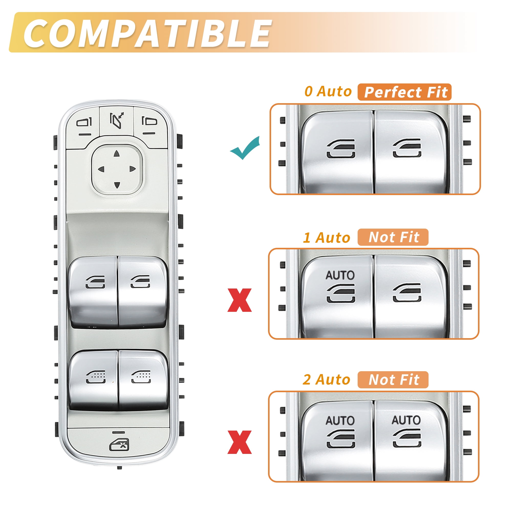 Unique Bargains Power Window Switch for Mercedes-Benz GLE 350 GLE 450 GLS 580