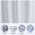thumbnail image 3 of CZL Blue Reversible Shower Curtain Sets for Bathroom, Textured Rhombus Shower Curtains Fabric, Waterproof Shower Curtain with 12 Hooks, 72" x 84", 3 of 8