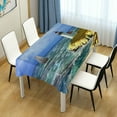 thumbnail image 7 of GZHJMY Lighthouse Rectangle Tablecloth, Waterproof Stain Wrinkle Resistant Washable Polyester Table Cover for Picnic Dinner Holiday Kitchen Party Decor, 54 x 72 in Home Decor, 7 of 7