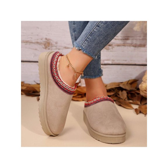 Womens Platform Snow Boots - Warm & Durable Outdoor Shoes for Non-Slip Comfort, Thickened Sole with Winter Slippers (2026)