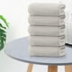 thumbnail image 1 of Juego de toallas de baño y cara de terciopelo | Cuadros de piña absorbentes suaves | 35x75cm | Secado rápido, grueso, duradero | Paquete de 5 Milky White Blue Green Gray Brown | Limpieza suave de la, 1 of 7